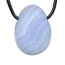 Chalcedon blau Lochstein "Tropfen"
