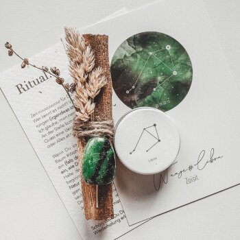 Ritual-Set Waage: Zoisit, Palo Santo, Cosmos Card, Kerze...