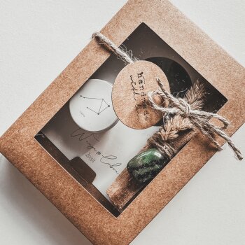 Ritual-Set Waage: Zoisit, Palo Santo, Cosmos Card, Kerze und Ritualkärtchen