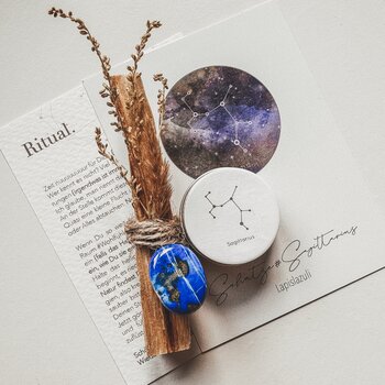 Ritual-Set Sch�tze: Lapislazuli, Palo Santo, Cosmos Card,...