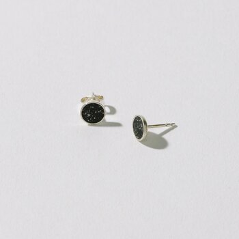 Ohrstecker Sternenhimmel silberne Nacht