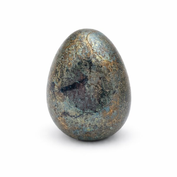 Edelstein-Ei Pyrit 40x30mm