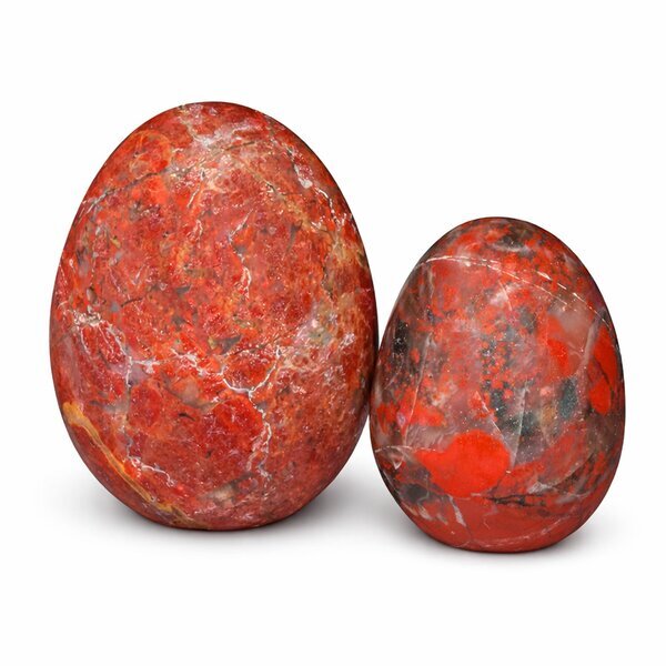 Edelstein-Ei Brekzienjaspis 40x30mm