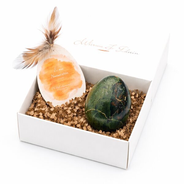 Edelstein-Ei Serpentin 60x45mm