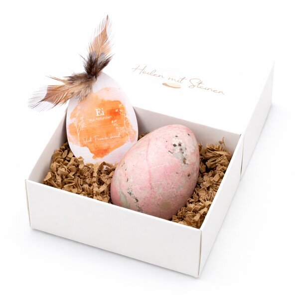 Edelstein-Ei Rhodochrosit