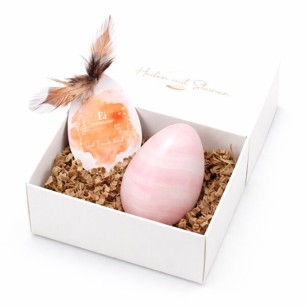 Edelsteini-Ei Manganocalcit 45x35mm