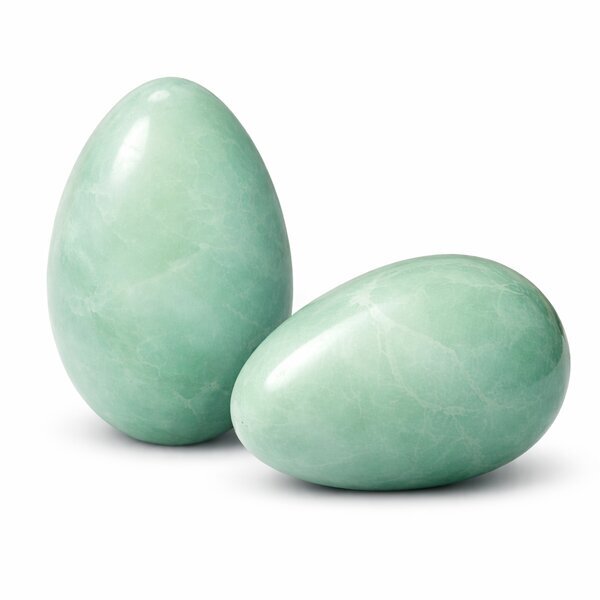 Edelstein-Ei Aquamarin 50x35mm