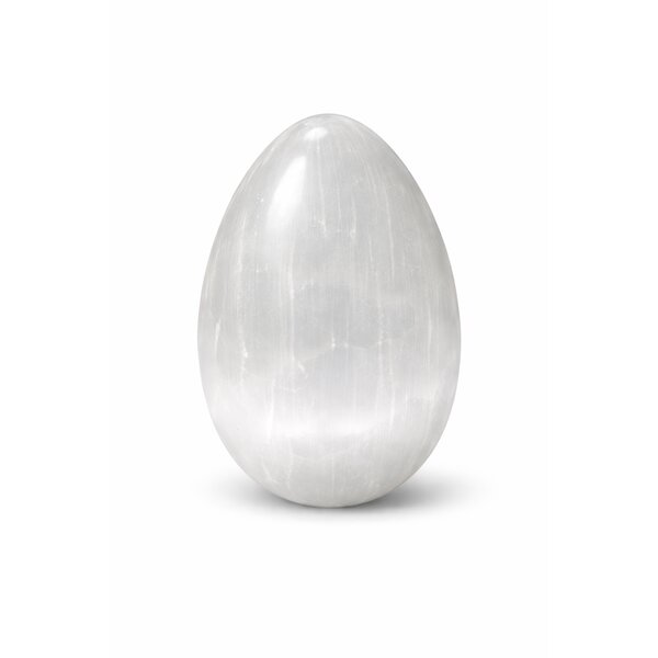 Edelstein-Ei Selenit (Alabaster)