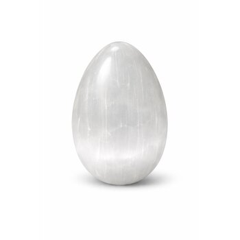 Edelstein-Ei Selenit (Alabaster)