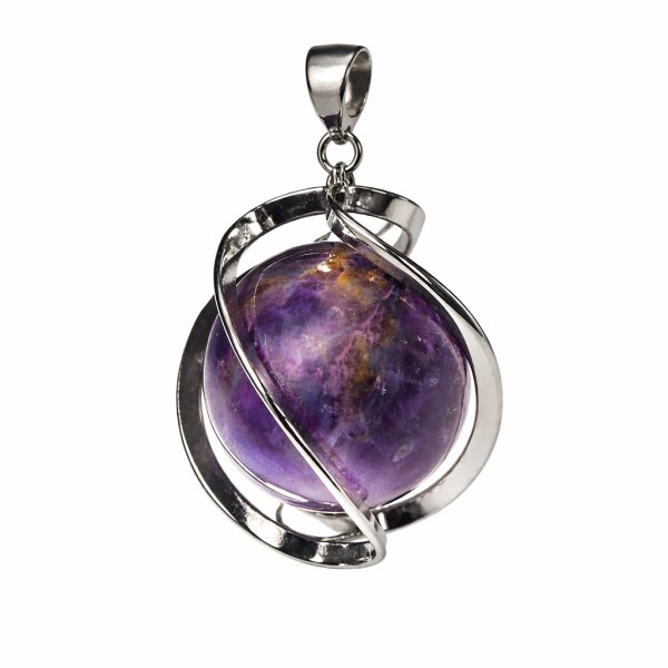 Anhänger DNA-Spirale Amethyst
