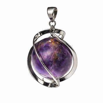Anhänger DNA-Spirale Amethyst