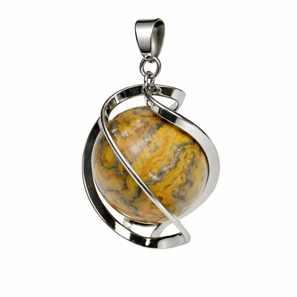 Anhänger DNA-Spirale Crazy-Lace-Achat