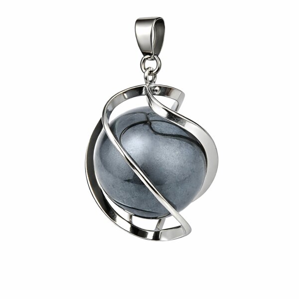 Anhänger DNA-Spirale Hämatit