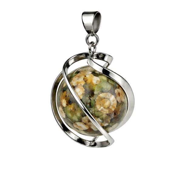 Anhänger DNA-Spirale Rhyolith