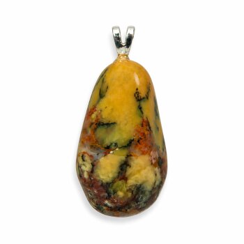 Anhänger Dendriten-Moosopal mit 925er Silberöse