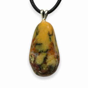 Anhänger Dendriten-Moosopal mit 925er Silberöse