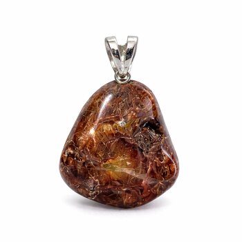 Anhänger Granat mit 925er Silberöse