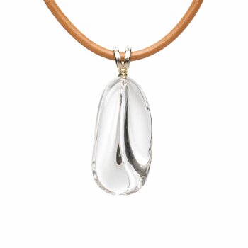 Anhänger Bergkristall (A-Qualität) mit 925er Silberöse