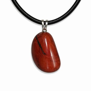 Anhänger Jaspis rot mit 925er Silberöse