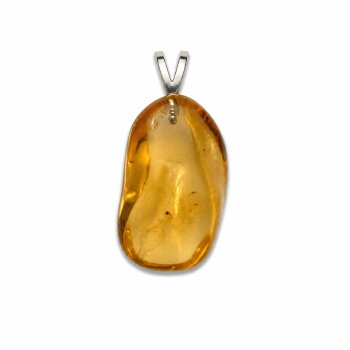 Anhänger Natur-Citrin mit 925er Silberöse (A-Qualität)