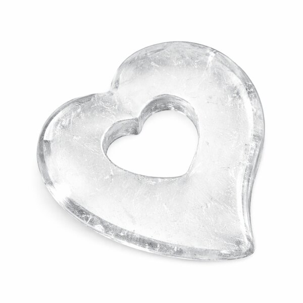 Anhänger Herz in Herz Bergkristall