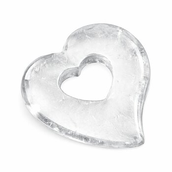 Anh�nger Herz in Herz Bergkristall