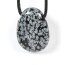 Schneeflocken-Obsidian (Snowflake) Lochstein "Tropfen"