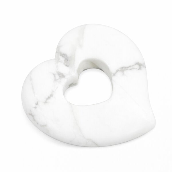 Anhänger Herz in Herz Magnesit