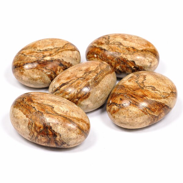 Trommelstein Landschaftsjaspis