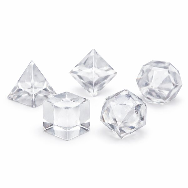 Set Platonische K�rper Bergkristall