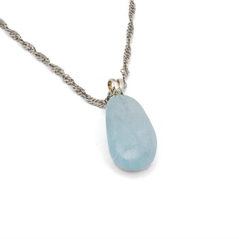 Anhänger Topas blau mit Silberöse (925)