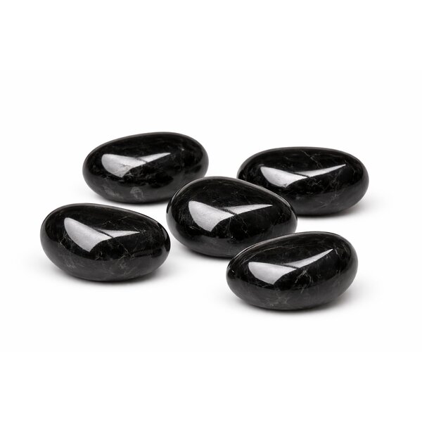 Trommelstein schwarzer Obsidian