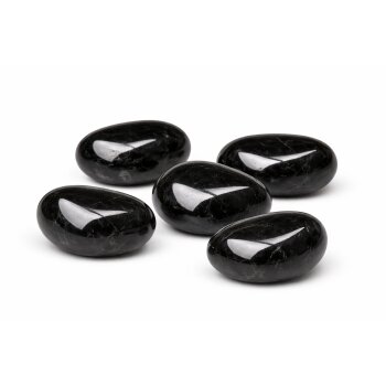 Trommelstein schwarzer Obsidian